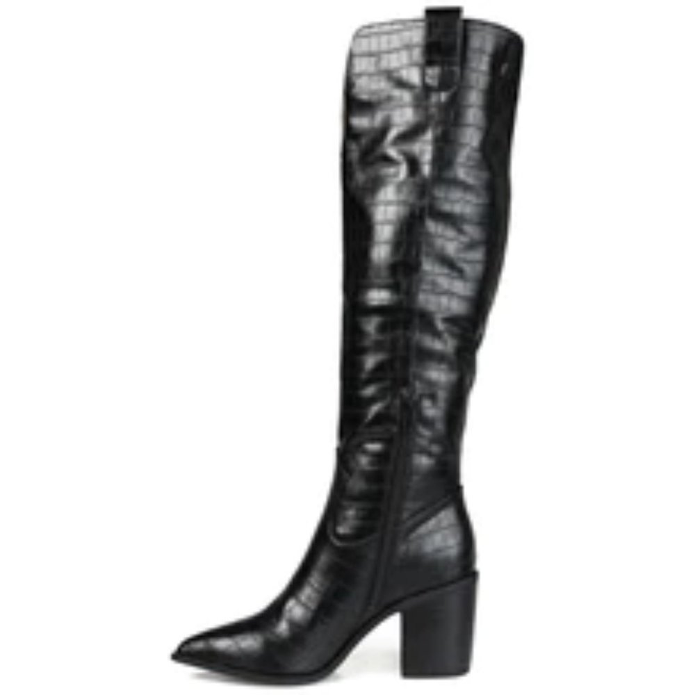 ๐ JOURNEE COLLECTION THERESE BLACK BOOTS SZ 7 NEW ๐ - Picture 15 of 16
